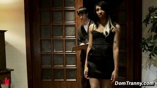 Honey FoXXX And Nika Noire Strap On Chris Ockham Lab Table Halloween Threesome