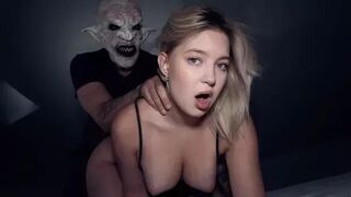 OnlyTarts - Nikoletta Queen - Halloween Night: The Monster Goes Inside Her Pussy