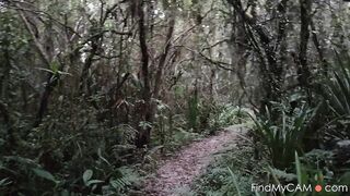 Public Forest Walk, Masturbating and Naked on Webcam