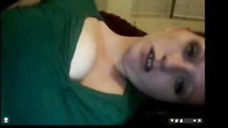 British Amateur Flashes Nipples on Webcam
