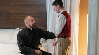 My first anal experience with our DILF Priest