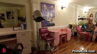Vivienne Del Rio And Princess Donna Rough Salon Rope Bondage Strapon And Public Orgy