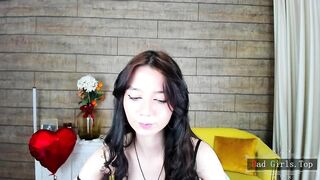Skinny small tits very pretty brunette webcam solo babe