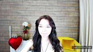 Skinny small tits very pretty brunette webcam solo babe