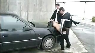 Public Threesome in Denmark