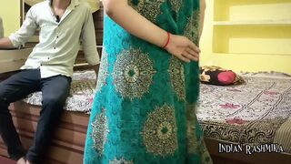 Desi Bhabhi was alone at home, brother-in-law fucked her pussy when nobody was at her home