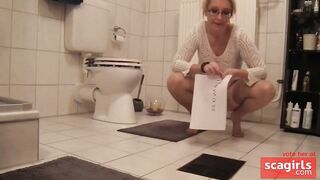 Pissing on the Floor - German Dirty Talk with My Girl