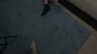 Teen with Big Ass Gives Blowjob and Joins in for Cumshot and Orgasm