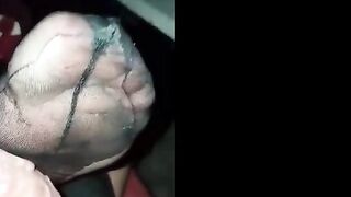 Min fru nylonfotfetisch nära