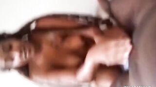 Black Amateur Sucks a Big Cock