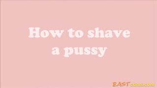 Close Shave for a Hairless Asian Pussy with Big Nipples