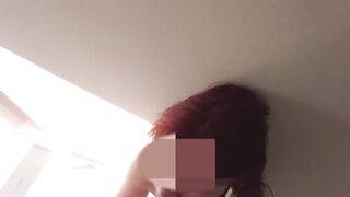 Redhead Amateur Babe Rough Fucked While On Phone Call