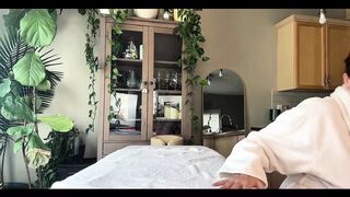 Hairy Pussy Creampie on Massage Table