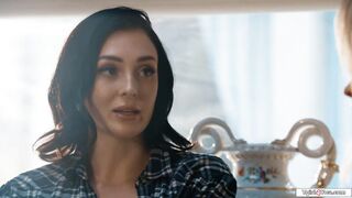 Busty tgirl fairy pops out of a diamond