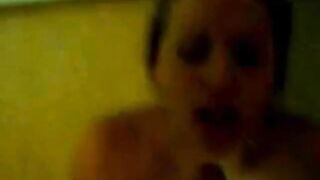 Big-Cock avsugning av en svensk amatör