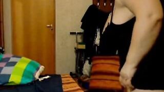 Russian BBW With Mega Boobs On Webcam
