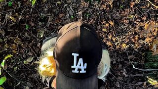 Pretty Girl Sucks My Dick and Shows Her Butt