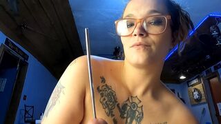 Penny Pupils - Girl With Huge Tits Sounds My Cock! Huge Cumshot!