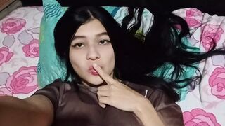 I ENTER MY STEPSISTER'S ROOM WHILE SHE WAS DOING HER HOMEWORK, AND INSTEAD OF DOING HER HOMEWORK SHE BEGINS TO SEDUCE ME