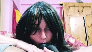 Amateur Wild Smoking and Sucking BBC MILF