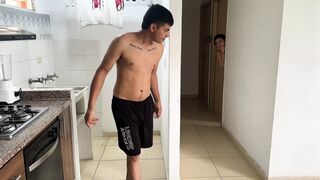 My Sexy Big Ass Stepsister Surprises Me with Her Panties, the Very Horny Girl Sucks My Delicious Cock