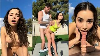 Perfect Stepsister Outdoor Quick Fuck