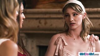 First time lesbian sex with my new gfs