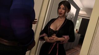 Girlfriend have a some fun with boyfriend and landlord