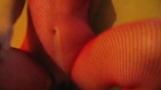 French Amateur Sodomized by a Huge Dildo