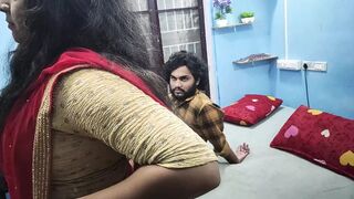 Mallu girl hot red half saree romance and sex with boy friend