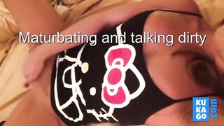Dirty-Talking Amateur MILF Masturbating