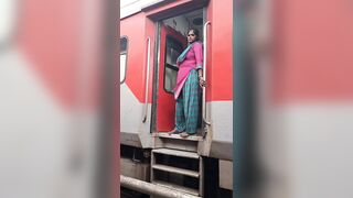 INDIAN TRAIN Hot Indian Nabour Girl Sucking Dick So Good And Recieve Warm Cum In Mouth