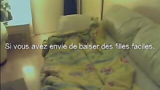 La webcam saisit l'amour du couple amateur