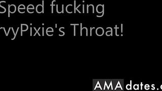 Blonde Girlfriend Deepthroats at Home