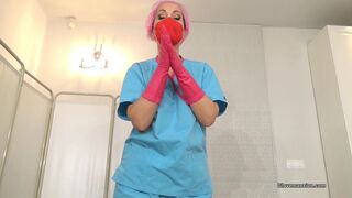 GloveMansion - Pink rubber gloves therapy - Fetish Liza