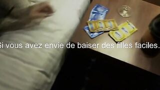 Femme salope sexe sans capote avec un noir devant son mari et sperme sur son visage